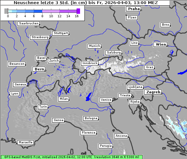 Neuschnee, 3. 4. 2026