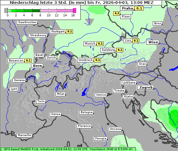 Niederschlag, 3. 4. 2026