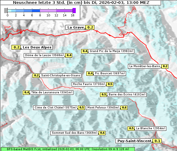 Neuschnee, 3. 2. 2026