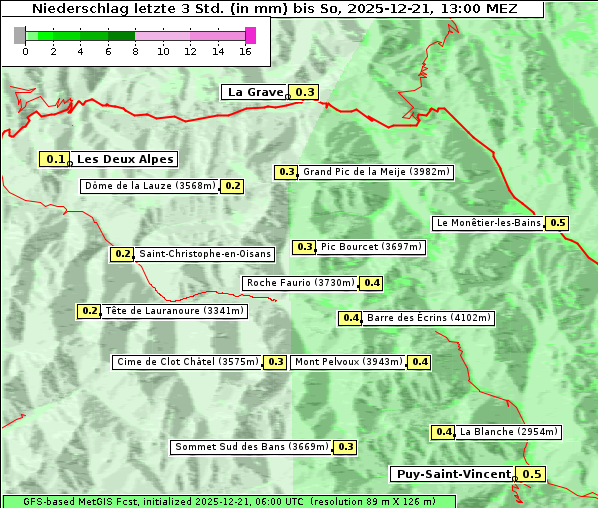 Niederschlag, 21. 12. 2025