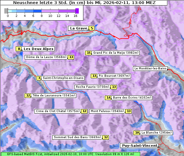 Neuschnee, 11. 2. 2026