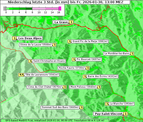 Niederschlag, 30. 1. 2026