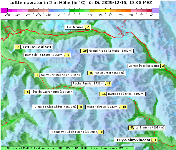 Temperatur, 16. 12. 2025