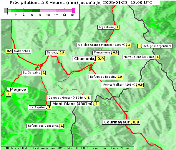 Niederschlag, 23. 1. 2025