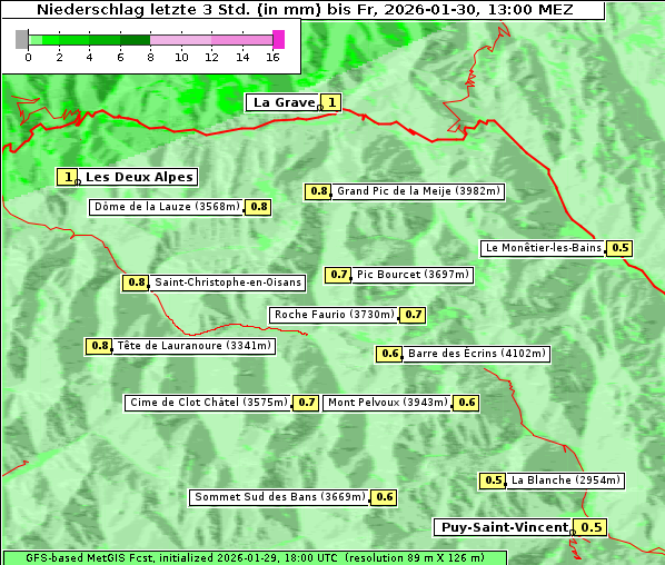Niederschlag, 30. 1. 2026