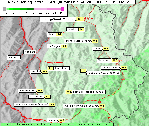 Niederschlag, 17. 1. 2026