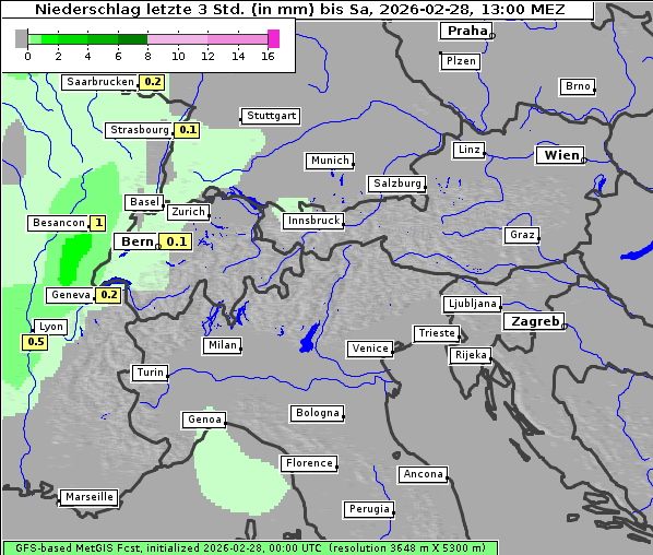 Niederschlag, 28. 2. 2026