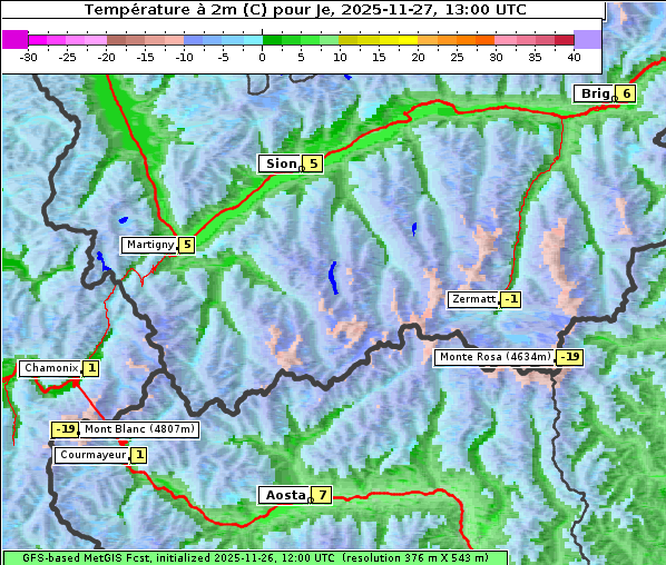Temperatur, 27. 11. 2025