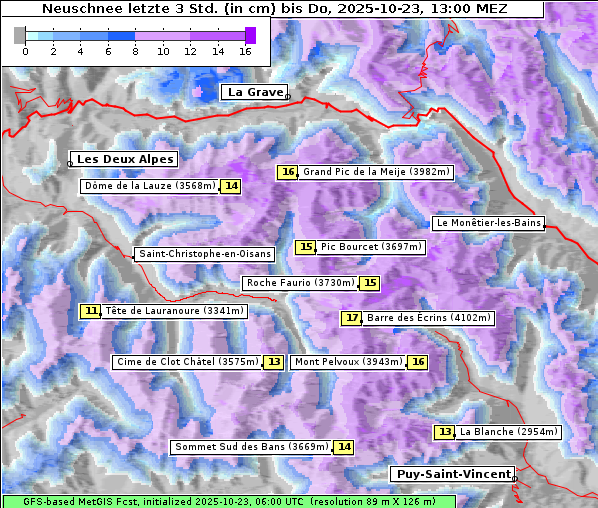 Neuschnee, 23. 10. 2025