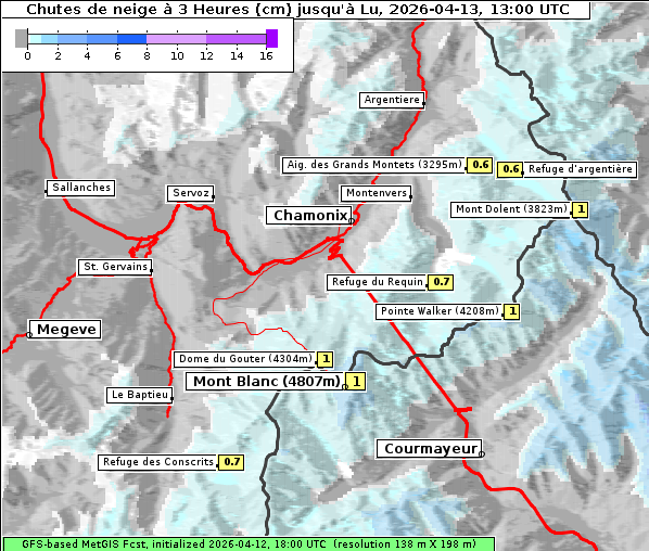 Neuschnee, 13. 4. 2026