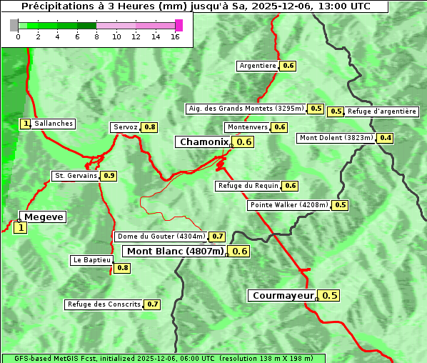 Niederschlag, 6. 12. 2025