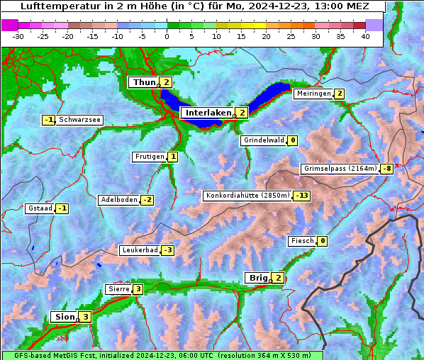 Temperatur, 23. 12. 2024