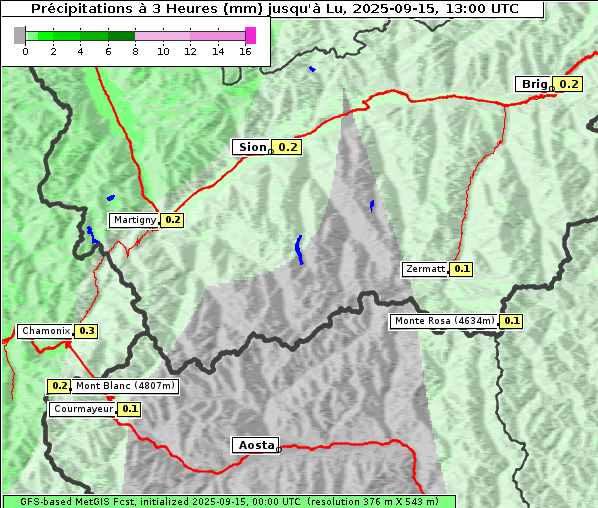 Niederschlag, 15. 9. 2025
