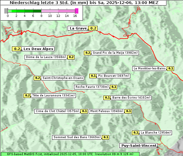 Niederschlag, 6. 12. 2025