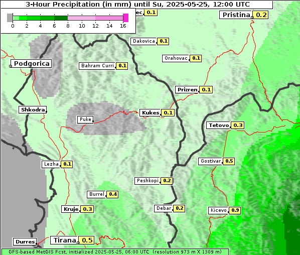 Niederschlag, 25. 5. 2025