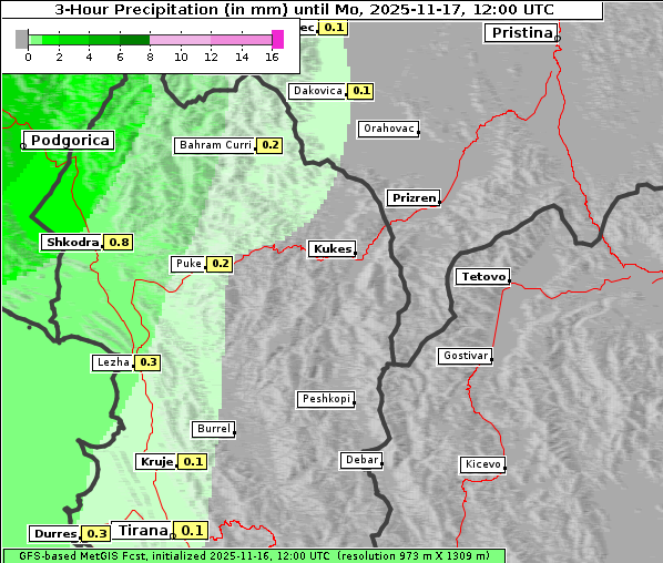 Niederschlag, 17. 11. 2025
