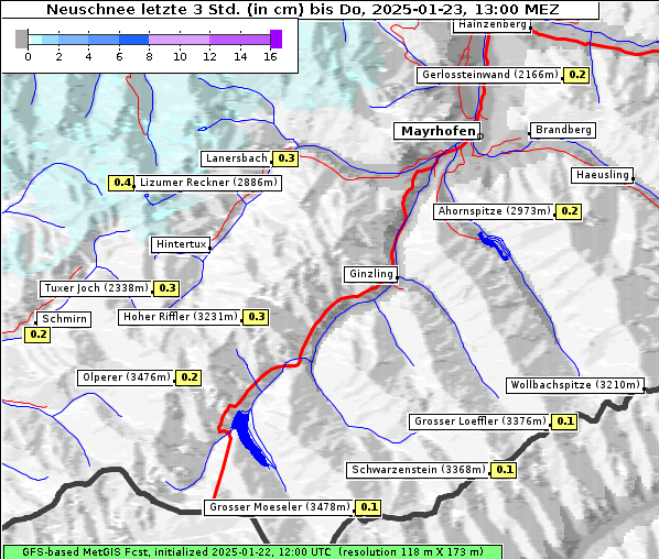 Neuschnee, 23. 1. 2025