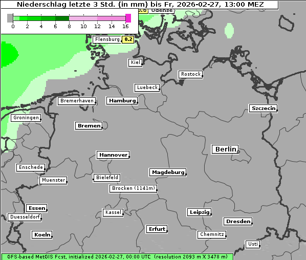 Niederschlag, 27. 2. 2026