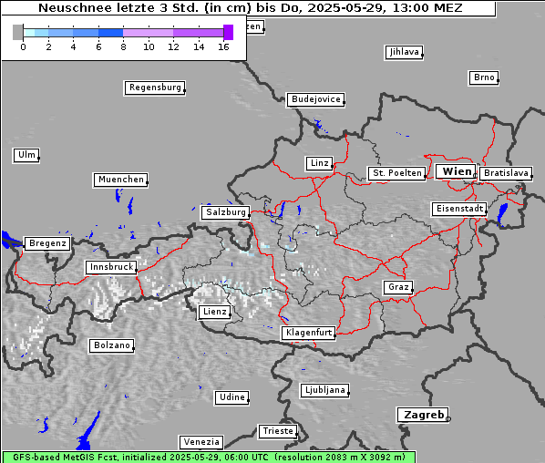 Neuschnee, 29. 5. 2025