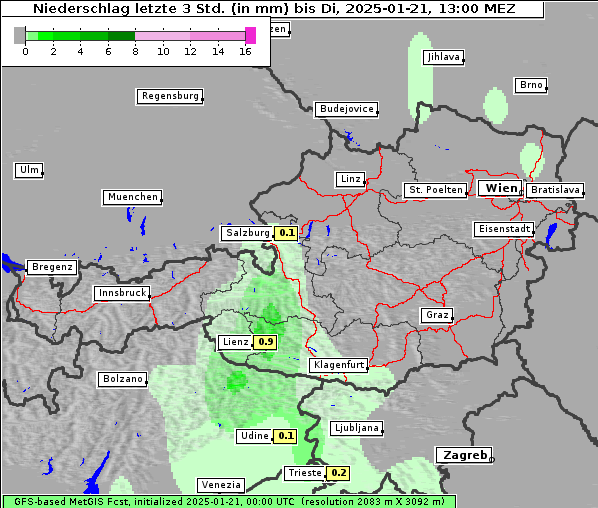 Niederschlag, 21. 1. 2025