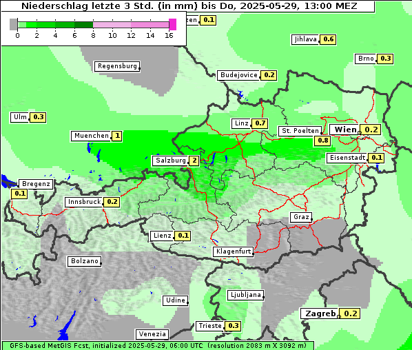 Niederschlag, 29. 5. 2025