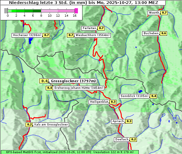 Niederschlag, 27. 10. 2025