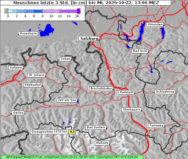 Neuschnee, 22. 10. 2025