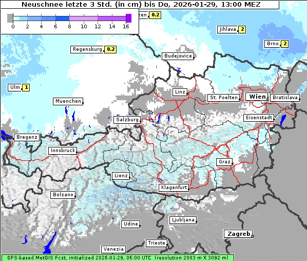 Neuschnee, 29. 1. 2026