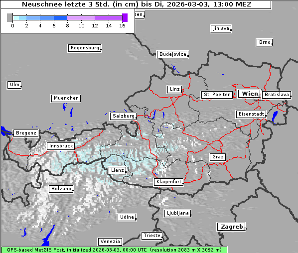 Neuschnee, 3. 3. 2026