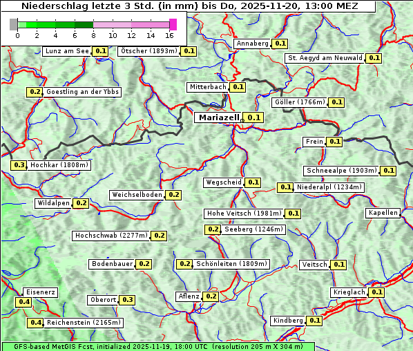 Niederschlag, 20. 11. 2025