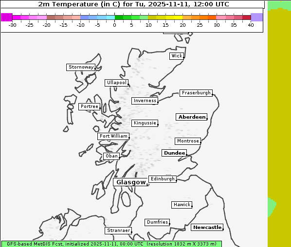 Temperatur, 11. 11. 2025