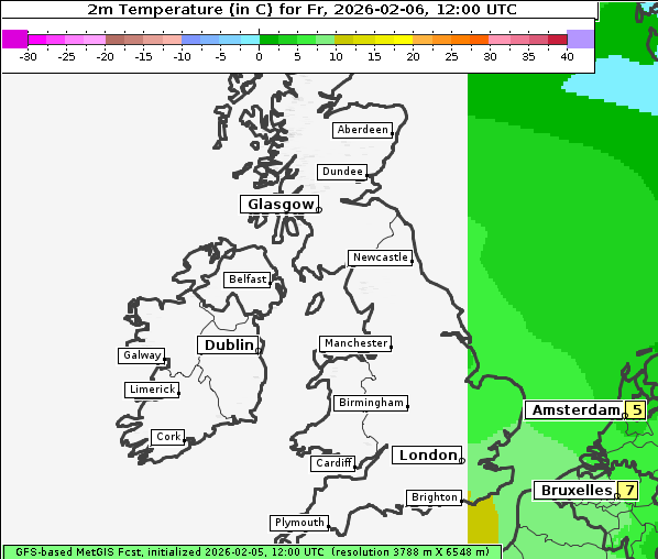 Temperatur, 6. 2. 2026