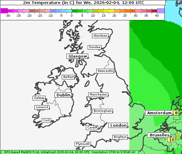 Temperatur, 4. 2. 2026