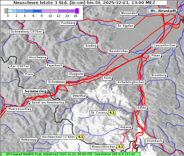 Neuschnee, 23. 12. 2025