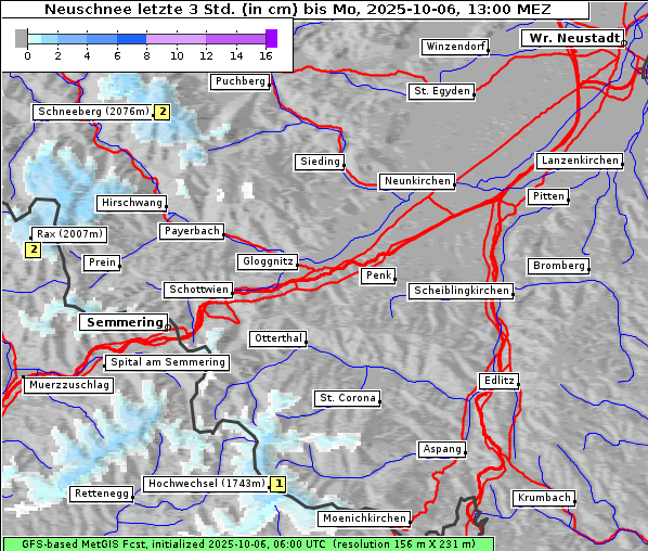 Neuschnee, 6. 10. 2025