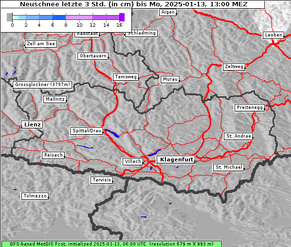 Neuschnee, 13. 1. 2025