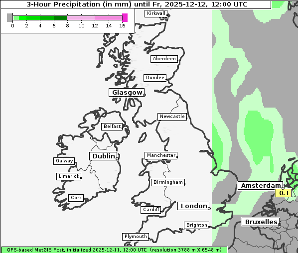 Niederschlag, 12. 12. 2025