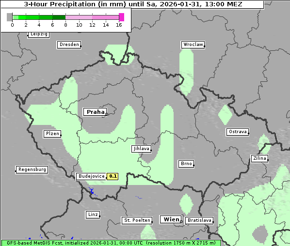 Niederschlag, 31. 1. 2026