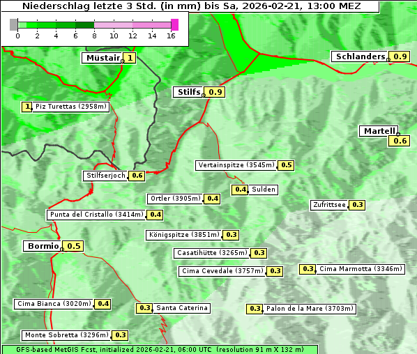 Niederschlag, 21. 2. 2026