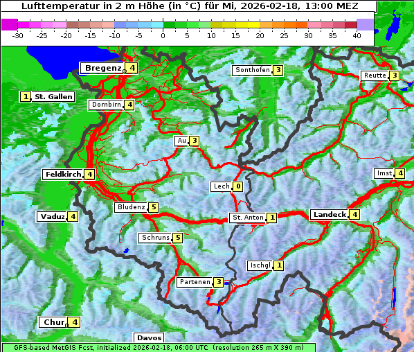 Temperatur, 18. 2. 2026