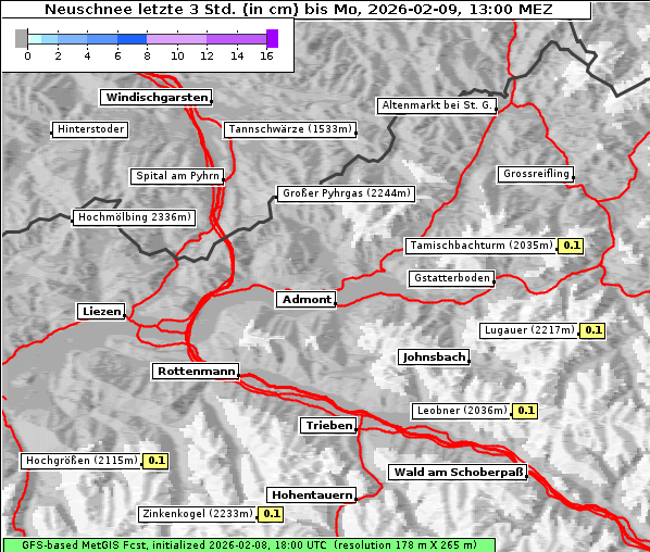 Neuschnee, 9. 2. 2026