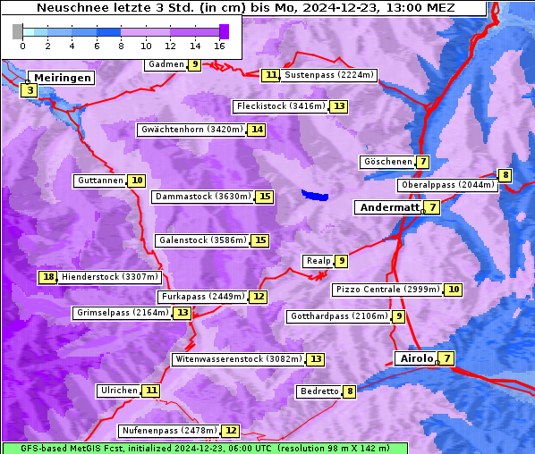 Neuschnee, 23. 12. 2024