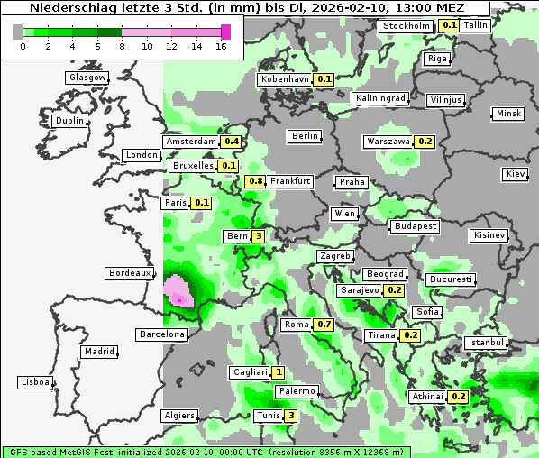 Niederschlag, 10. 2. 2026