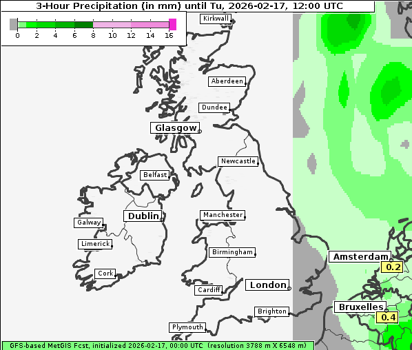 Niederschlag, 17. 2. 2026