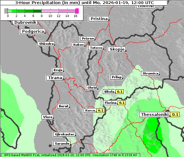 Niederschlag, 19. 1. 2026