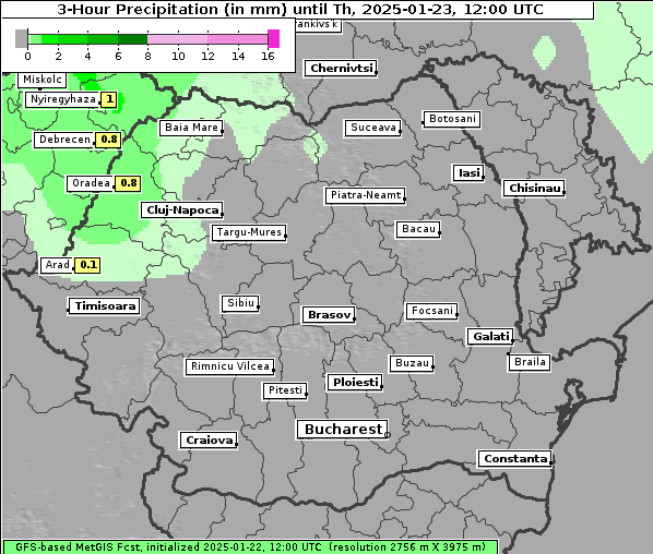 Niederschlag, 23. 1. 2025