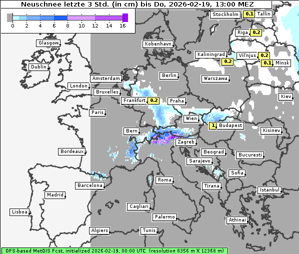 Neuschnee, 19. 2. 2026