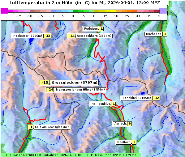 Temperatur, 1. 4. 2026