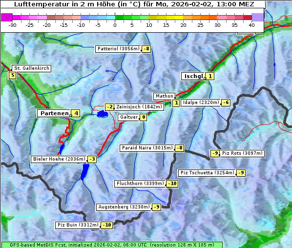Temperatur, 2. 2. 2026