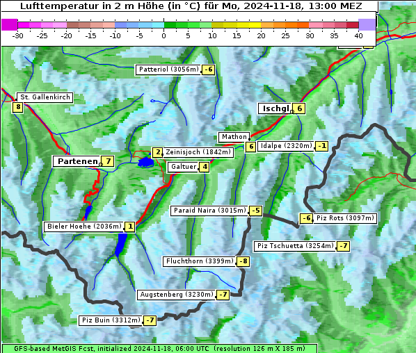 Temperatur, 18. 11. 2024